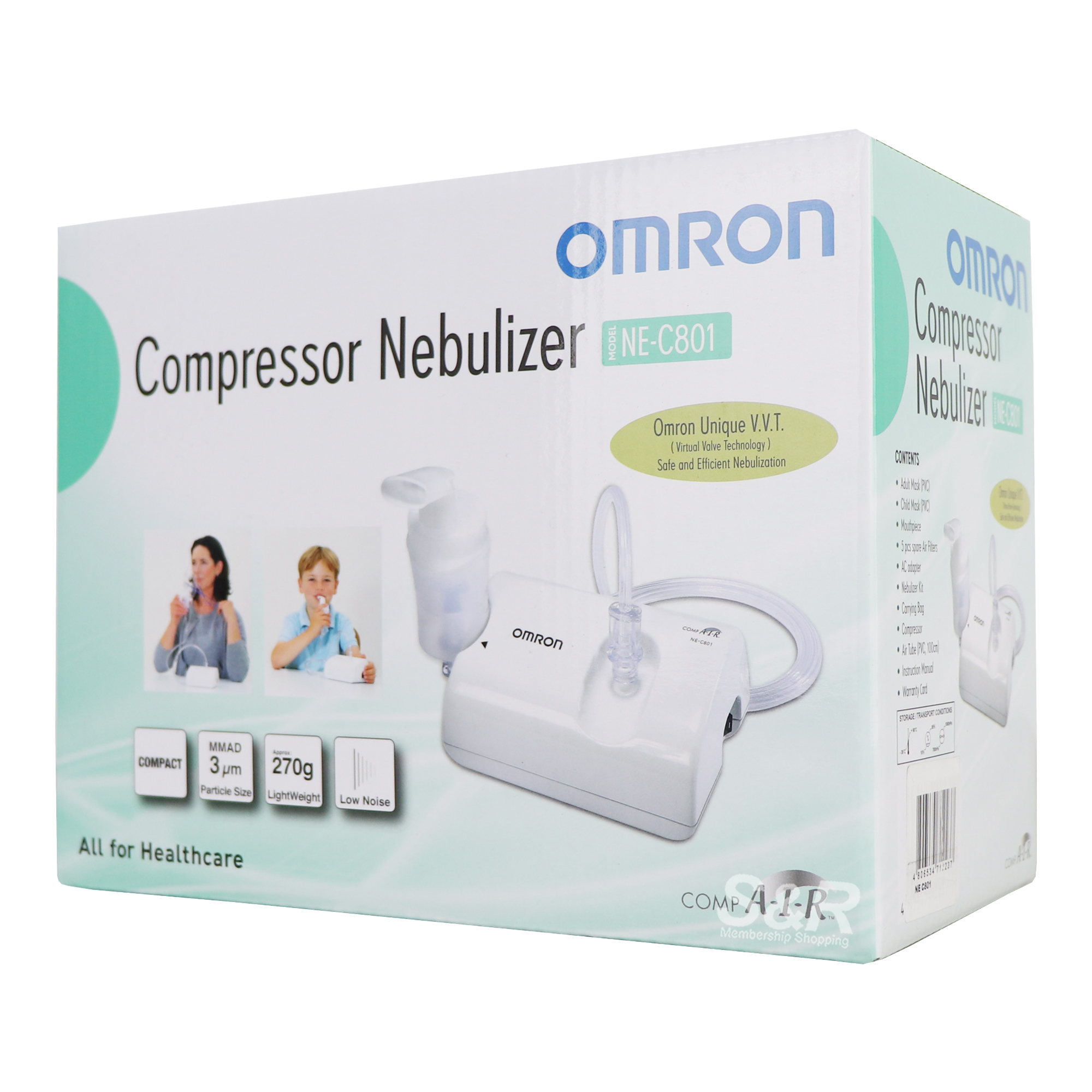 Omron Compressor Nebulizer NE-C801 Omron Compressor Nebulizer NE-C801